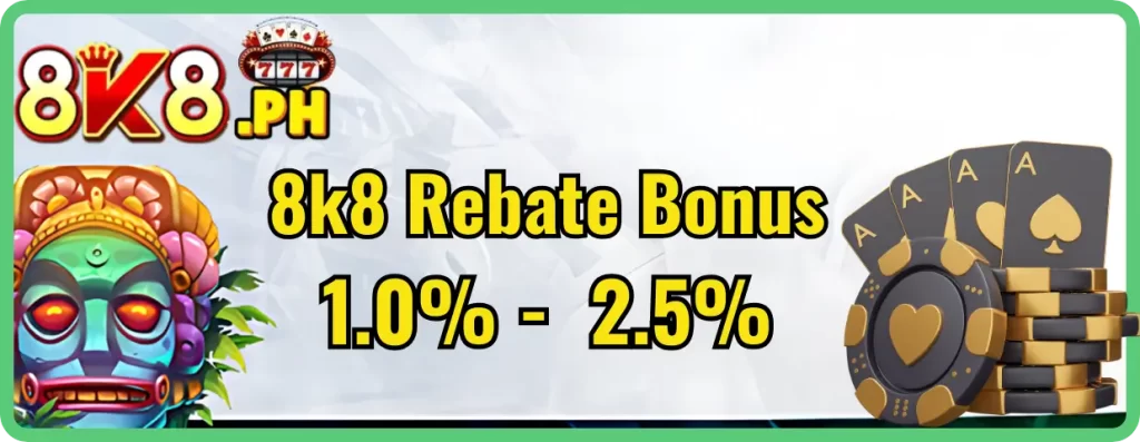 Maximize Your Earnings Daily with the 8K8 Rebate Bonus 1 8k8 Rebate Bonus