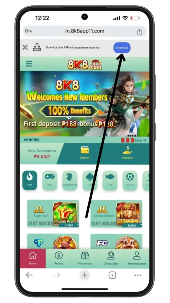 8k8 App: Your compact gateway to winning opportunities! Download it now 1 8k8 app