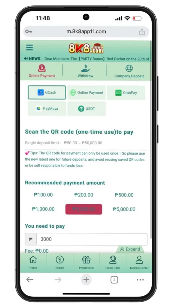 8k8 Deposits: Swift, Safe, and Simple 4 8k8 gcash